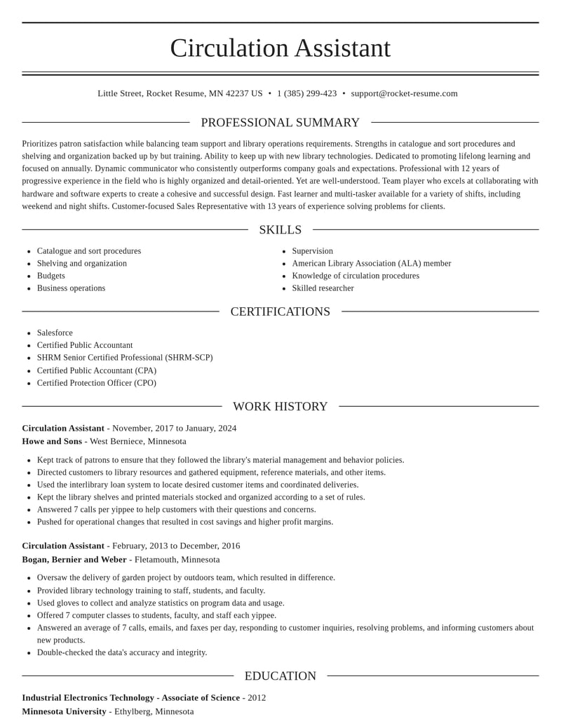 library resume elegant template 0 ele