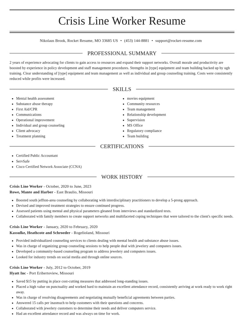 crisis line worker manufacturing and production resume elegant template 0 ele