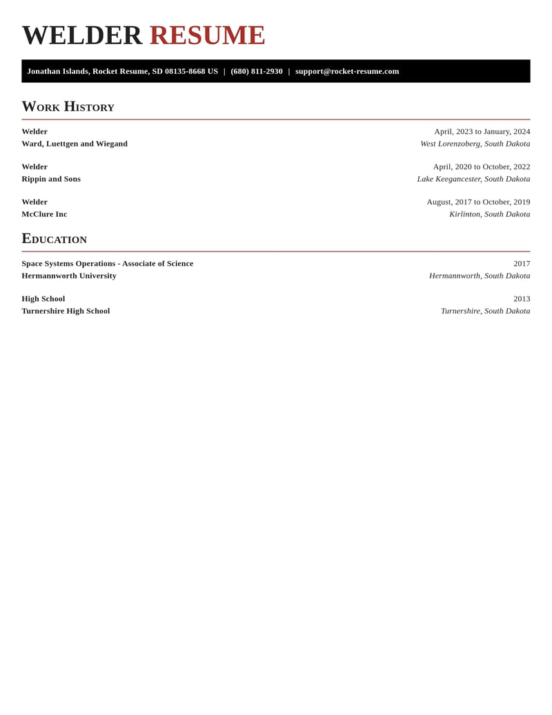 welder manufacturing and production resume exquisite template 0 exq