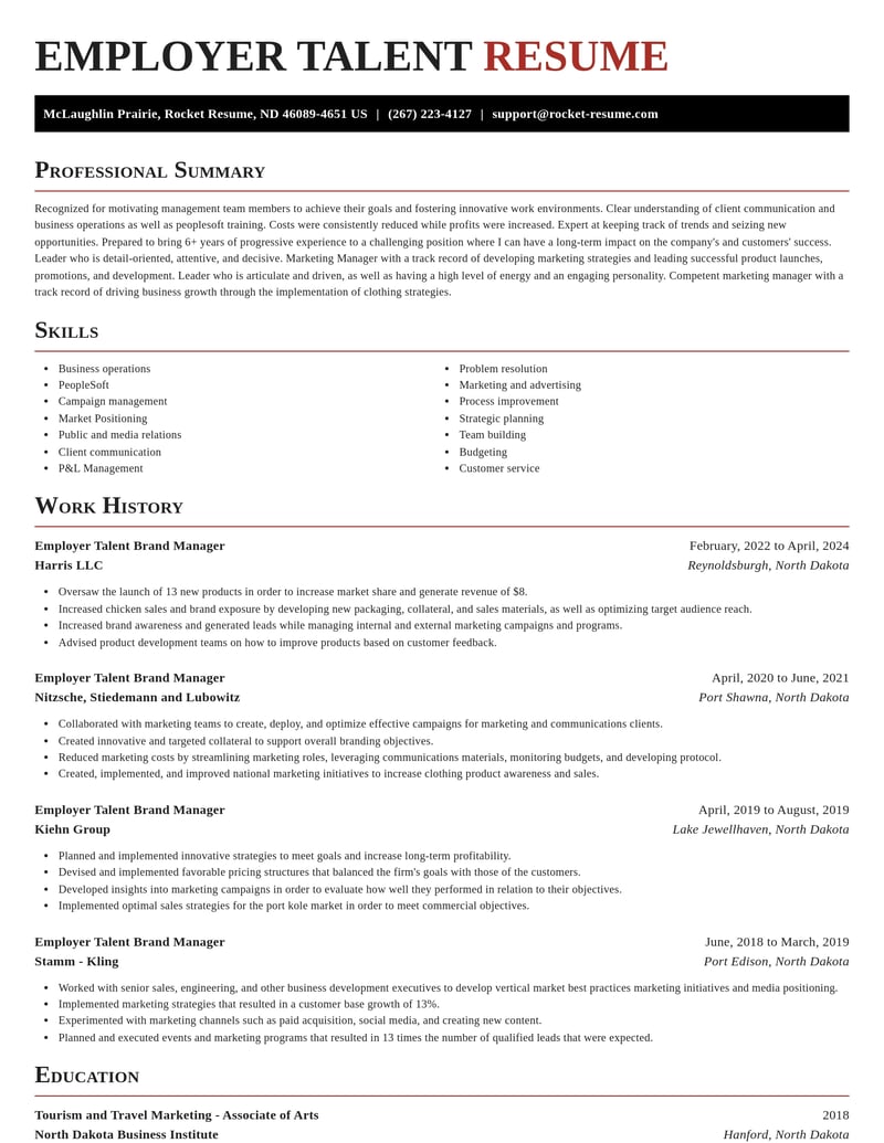 employer talent brand manager marketing and communications resume exquisite template 1 exq