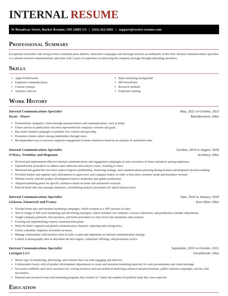 internal communications specialist marketing and communications resume exquisite template 1 exq