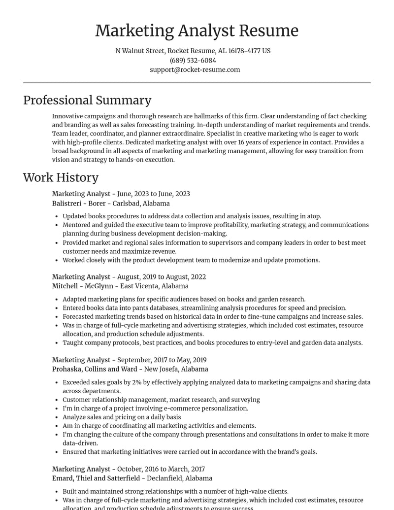 marketing analyst marketing and communications resume focal point template 1 foc