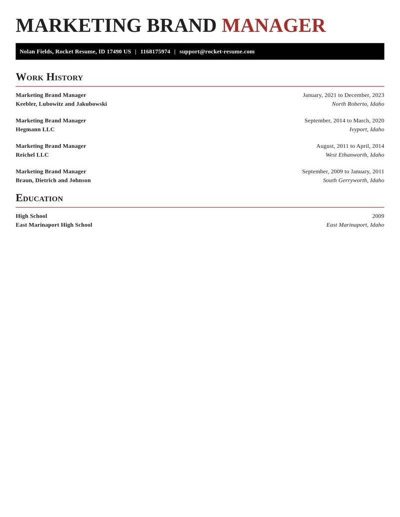 marketing brand manager marketing and communications resume exquisite template 2 exq
