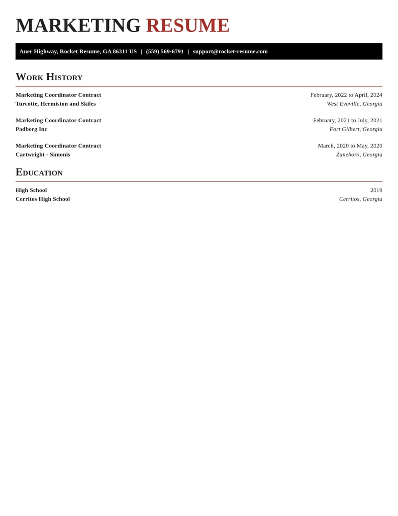 marketing coordinator contract marketing and communications resume exquisite template 0 exq