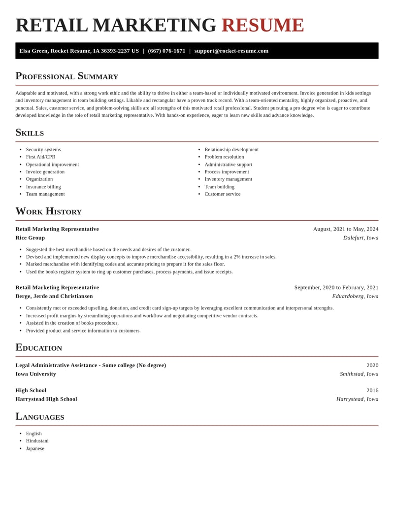 retail marketing representative marketing and communications resume exquisite template 0 exq