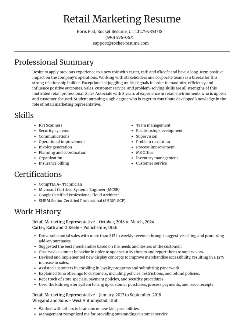 marketing and communications resume focal point template 1 foc
