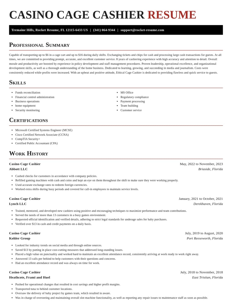 casino cage cashier media and journalism resume exquisite template 2 exq