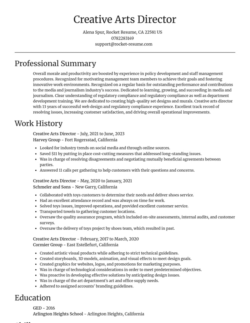 creative arts director media and journalism resume focal point template 0 foc