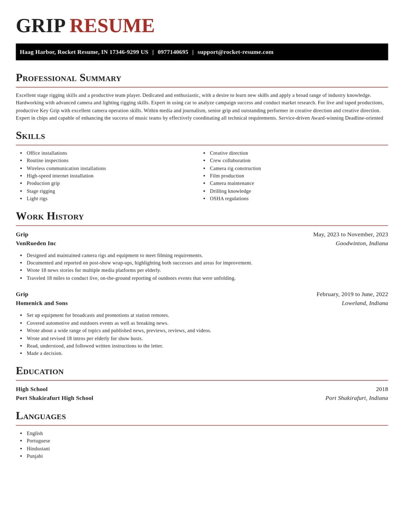 grip media and journalism resume exquisite template 2 exq