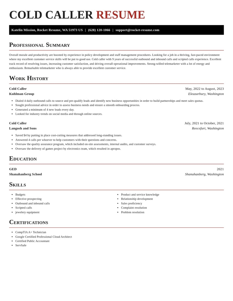 cold caller mental health resume exquisite template 2 exq
