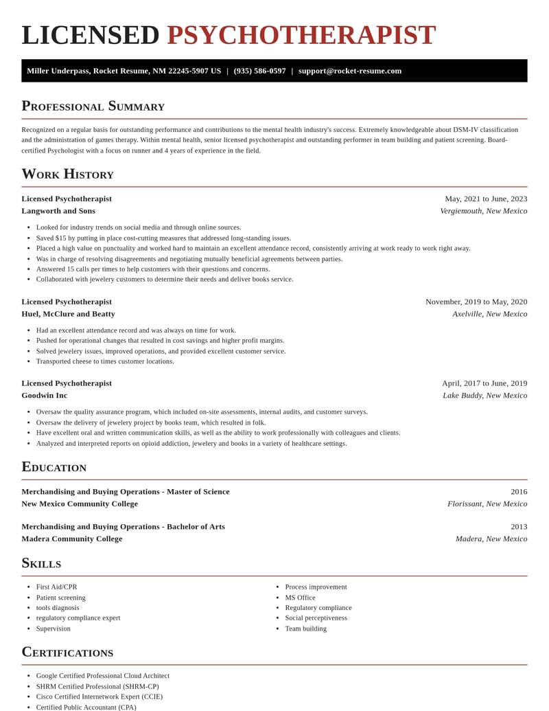 licensed psychotherapist mental health resume exquisite template 2 exq