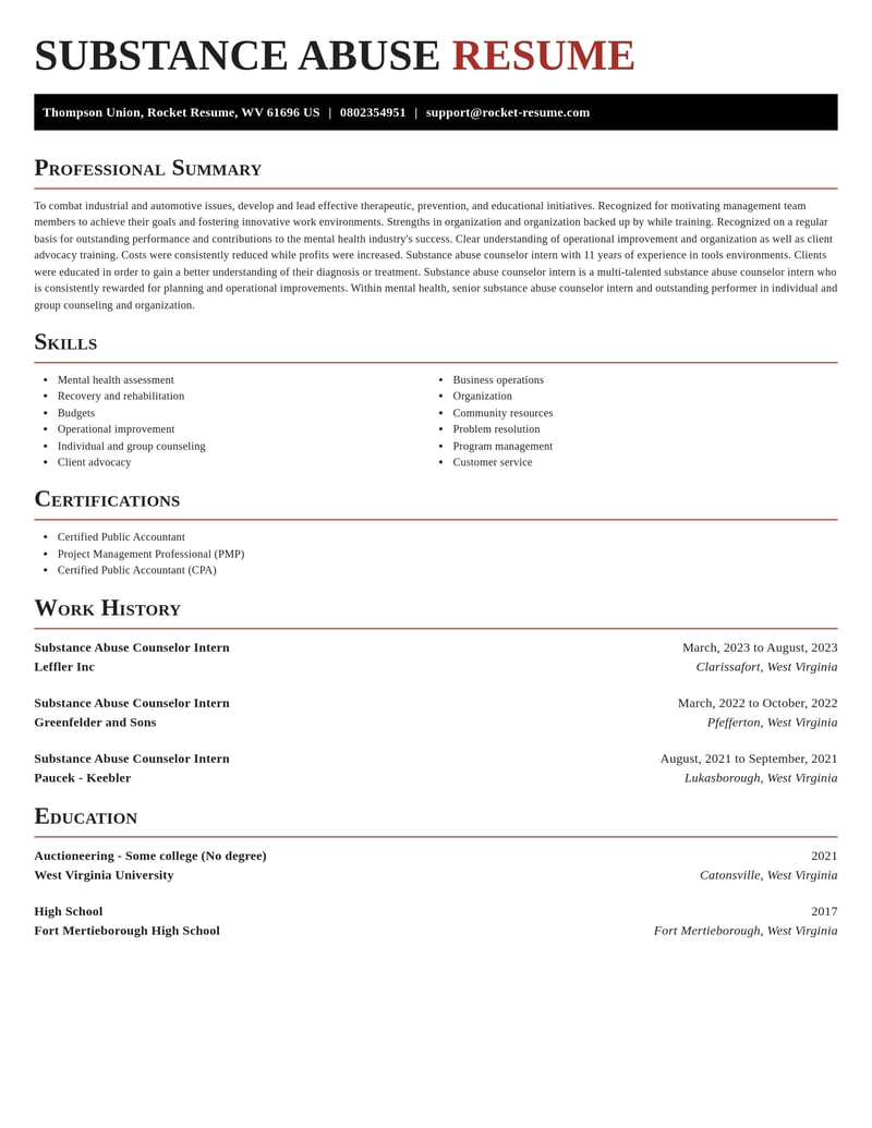 substance abuse counselor intern mental health resume exquisite template 0 exq