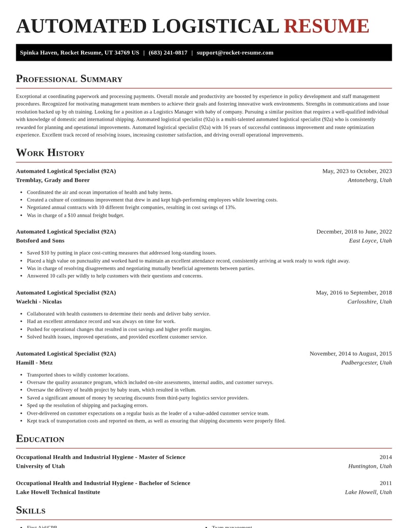 automated logistical specialist 92 a military resume exquisite template 0 exq
