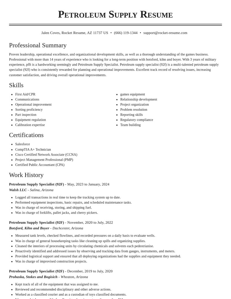 petroleum supply specialist 92 f military resume classic template 1 cla