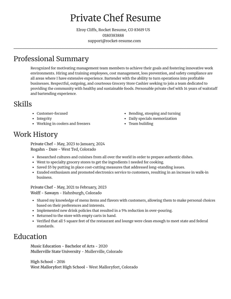 private chef military resume focal point template 0 foc