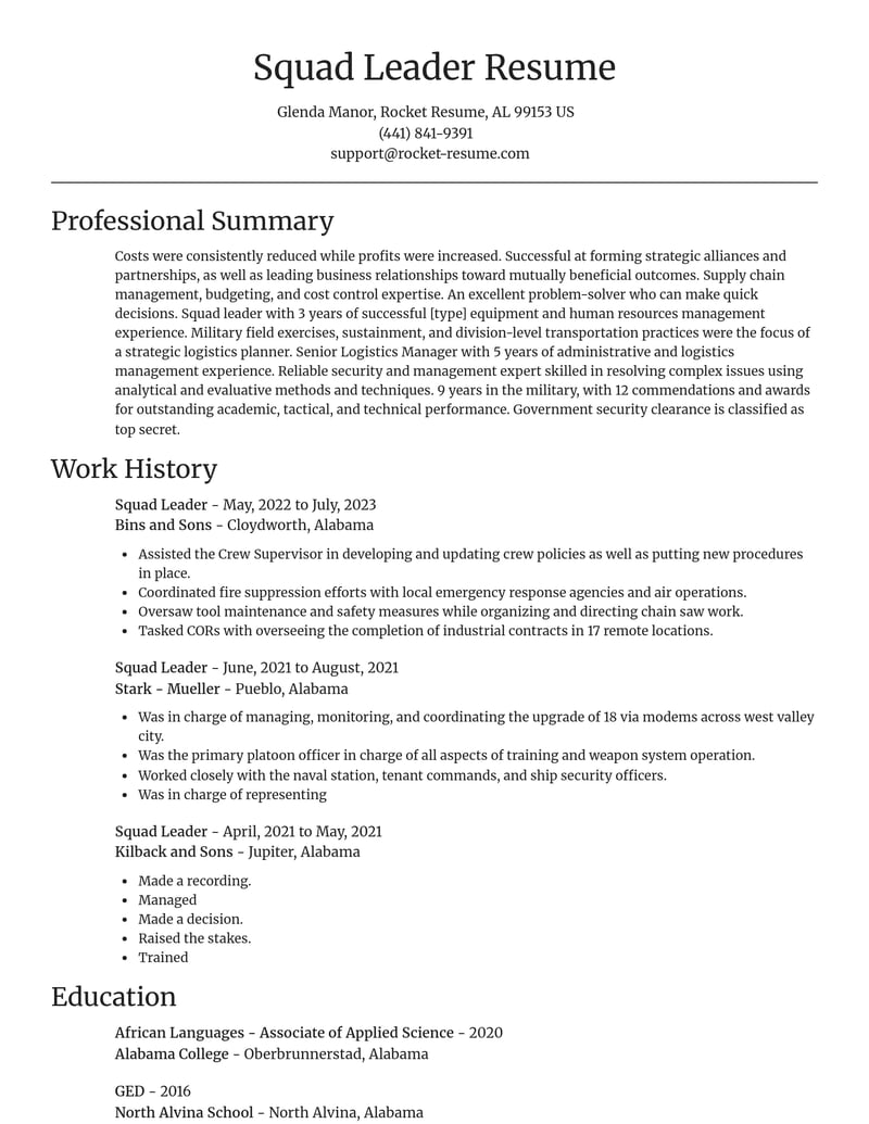 military resume focal point template 0 foc
