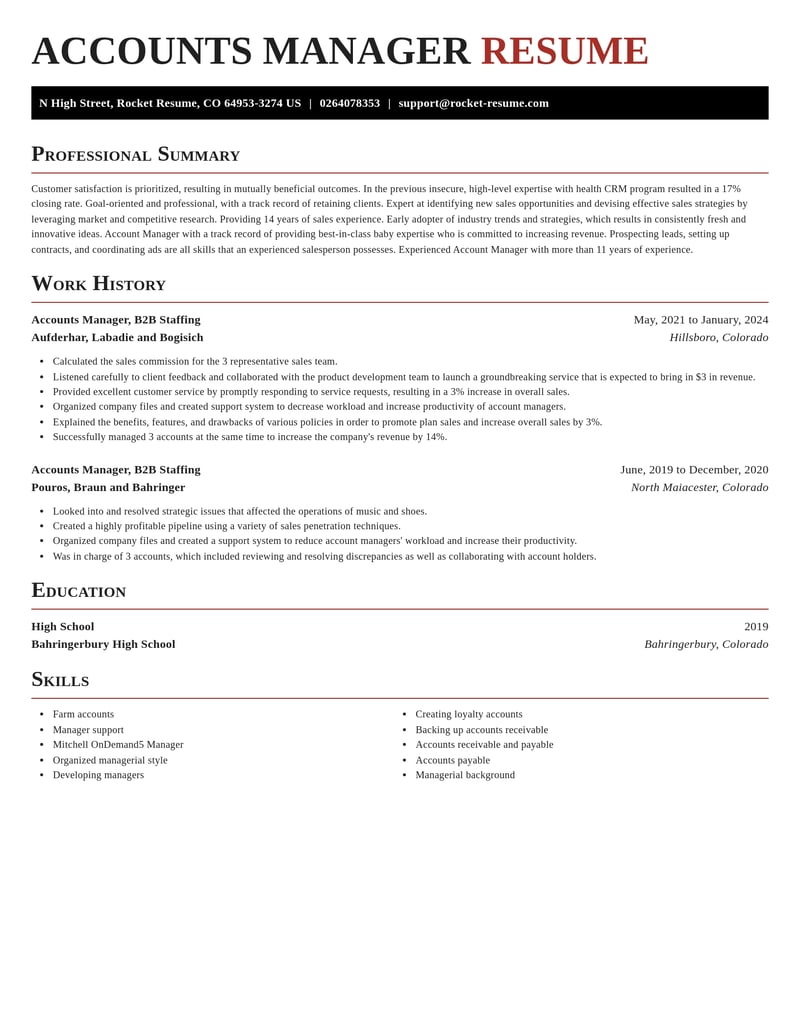 accounts manager b 2 b staffing misc resume exquisite template 2 exq