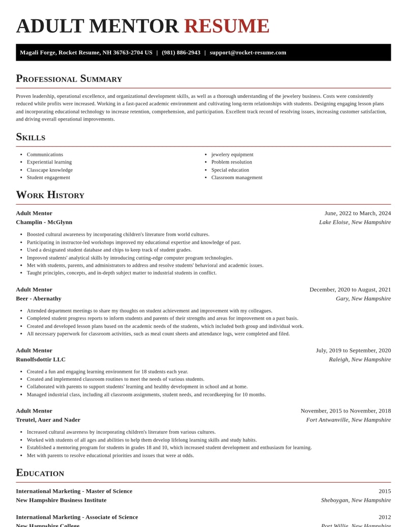 adult mentor misc resume exquisite template 0 exq