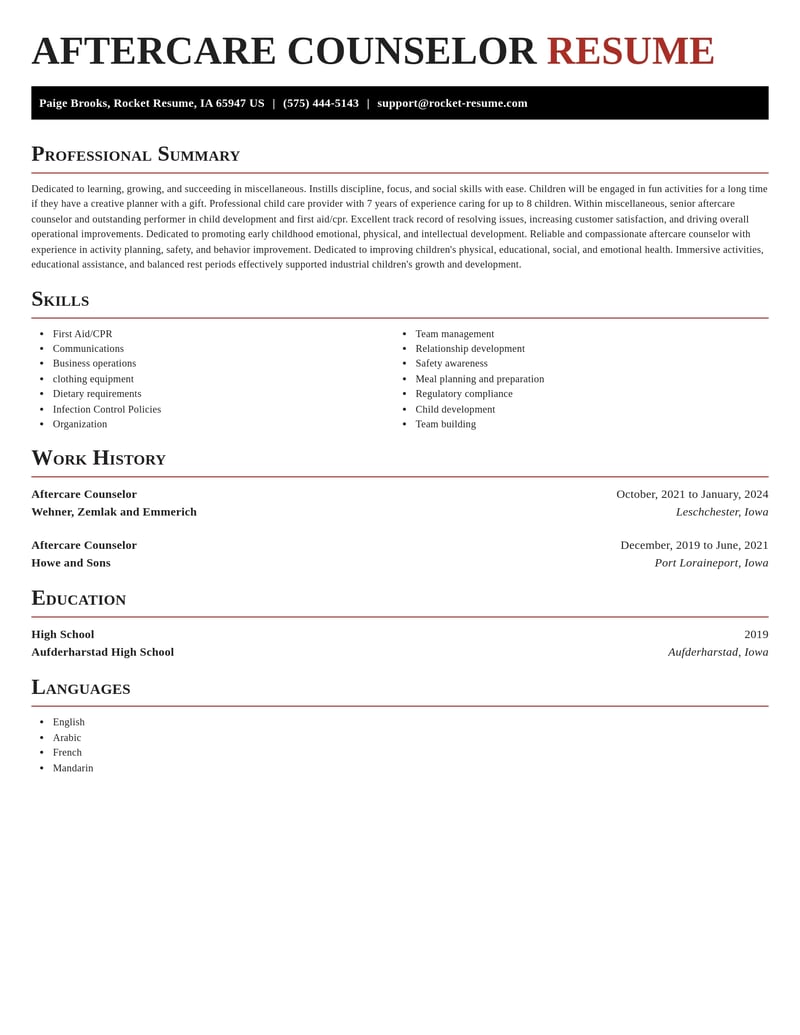 aftercare counselor misc resume exquisite template 0 exq