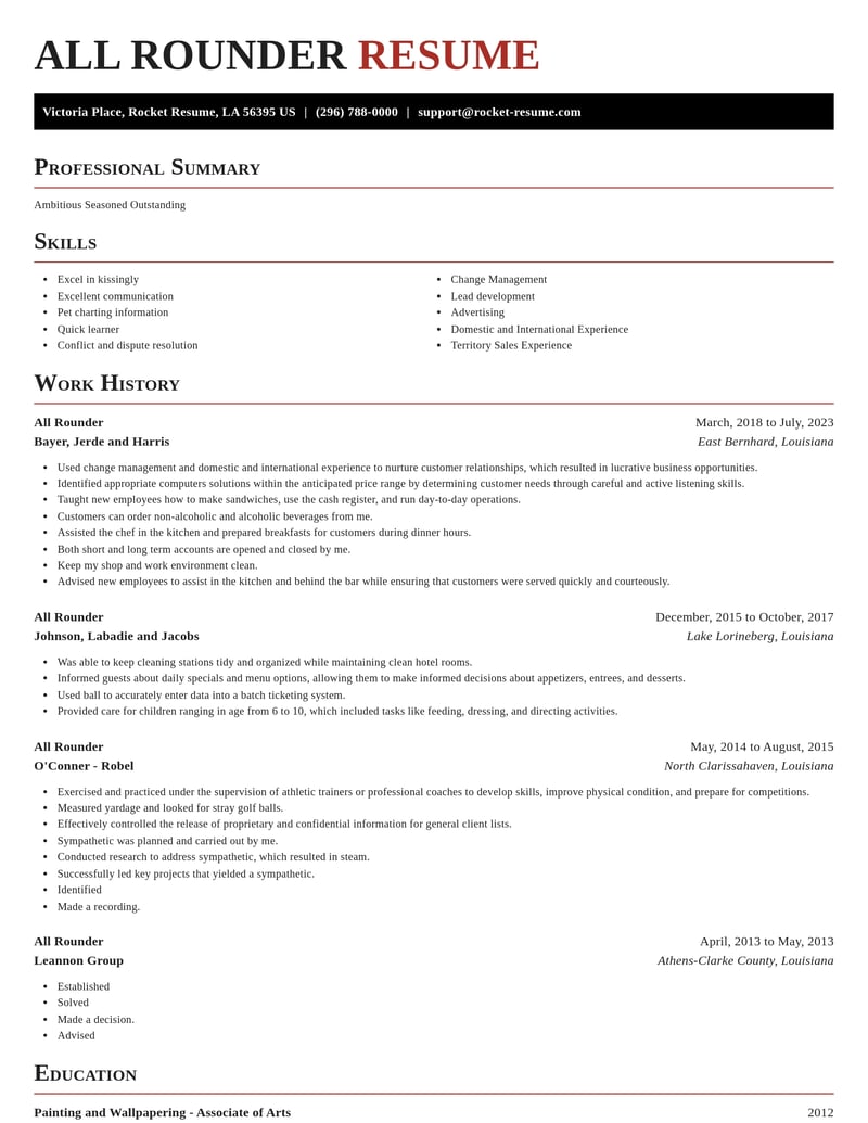 all rounder misc resume exquisite template 1 exq