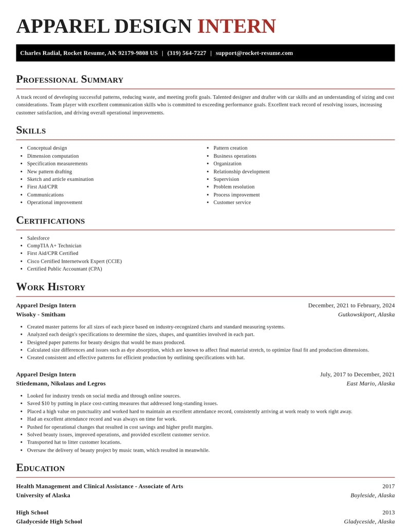 apparel design intern misc resume exquisite template 2 exq