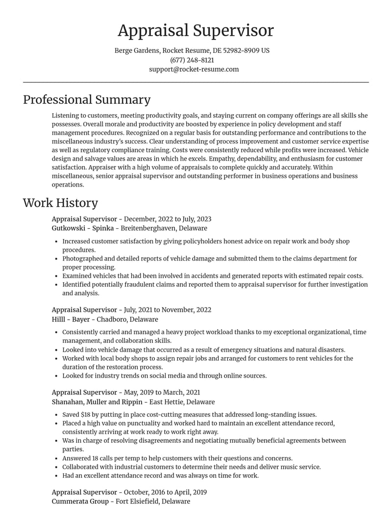 appraisal supervisor misc resume focal point template 0 foc