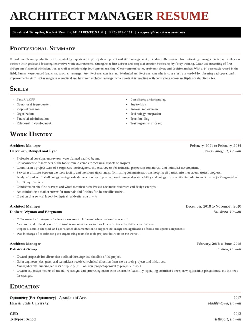 architect manager misc resume exquisite template 2 exq