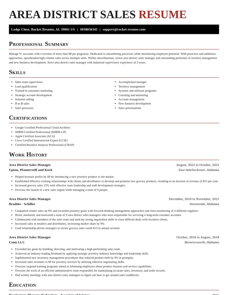 area district sales manager misc resume exquisite template 2 exq