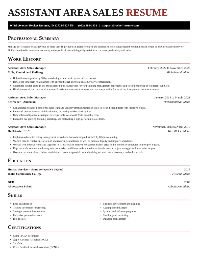 assistant area sales manager misc resume exquisite template 2 exq