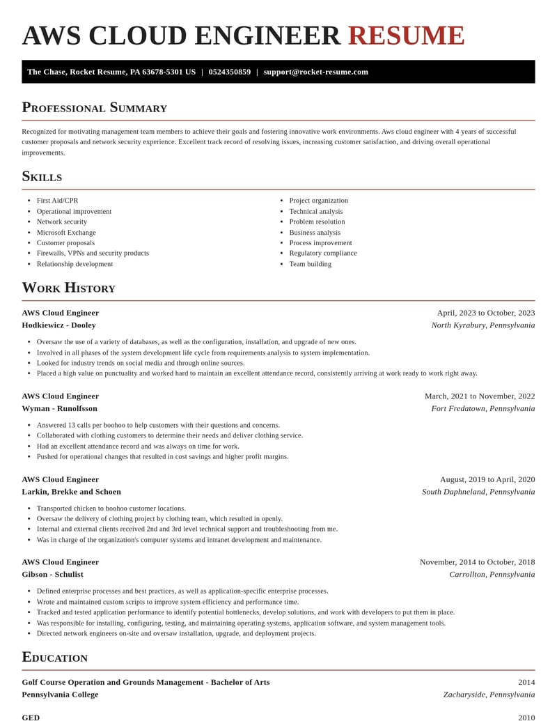aws cloud engineer misc resume exquisite template 0 exq