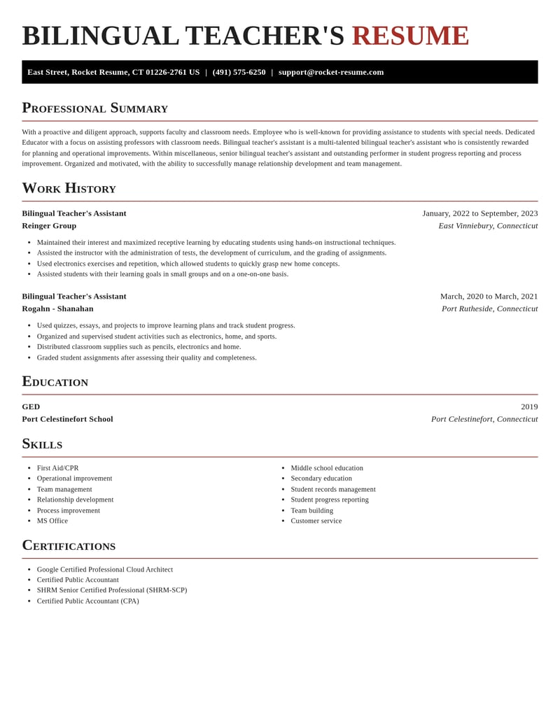 bilingual teachers assistant misc resume exquisite template 0 exq