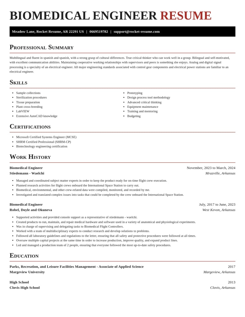 biomedical engineer misc resume exquisite template 0 exq