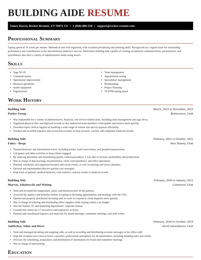 building aide misc resume exquisite template 0 exq