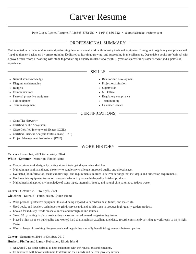 carver misc resume elegant template 0 ele