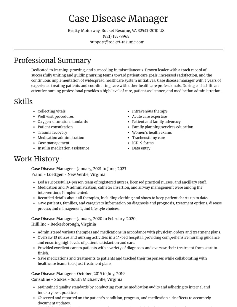 case disease manager misc resume focal point template 0 foc