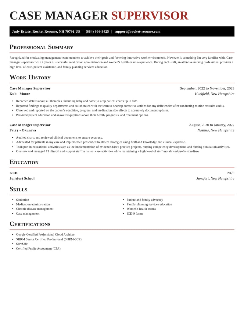 case manager supervisor misc resume exquisite template 2 exq