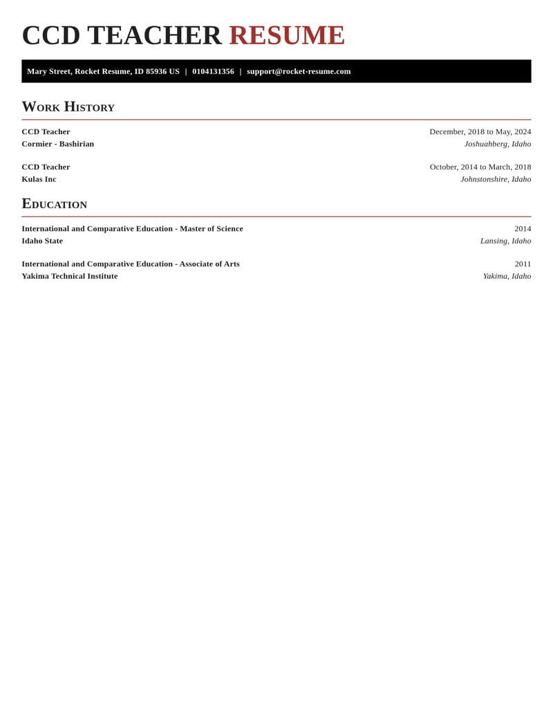 ccd teacher misc resume exquisite template 0 exq