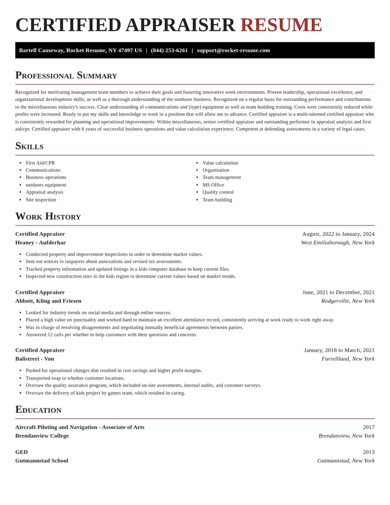 certified appraiser misc resume exquisite template 2 exq