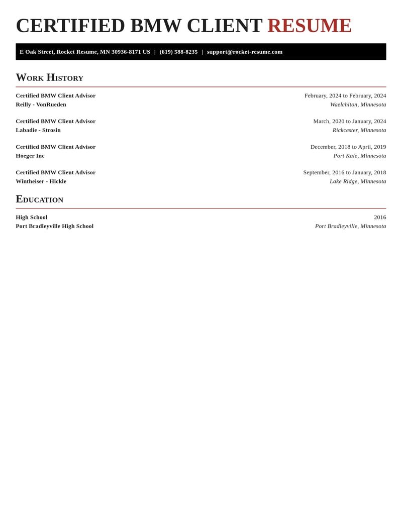 certified bmw client advisor misc resume exquisite template 1 exq