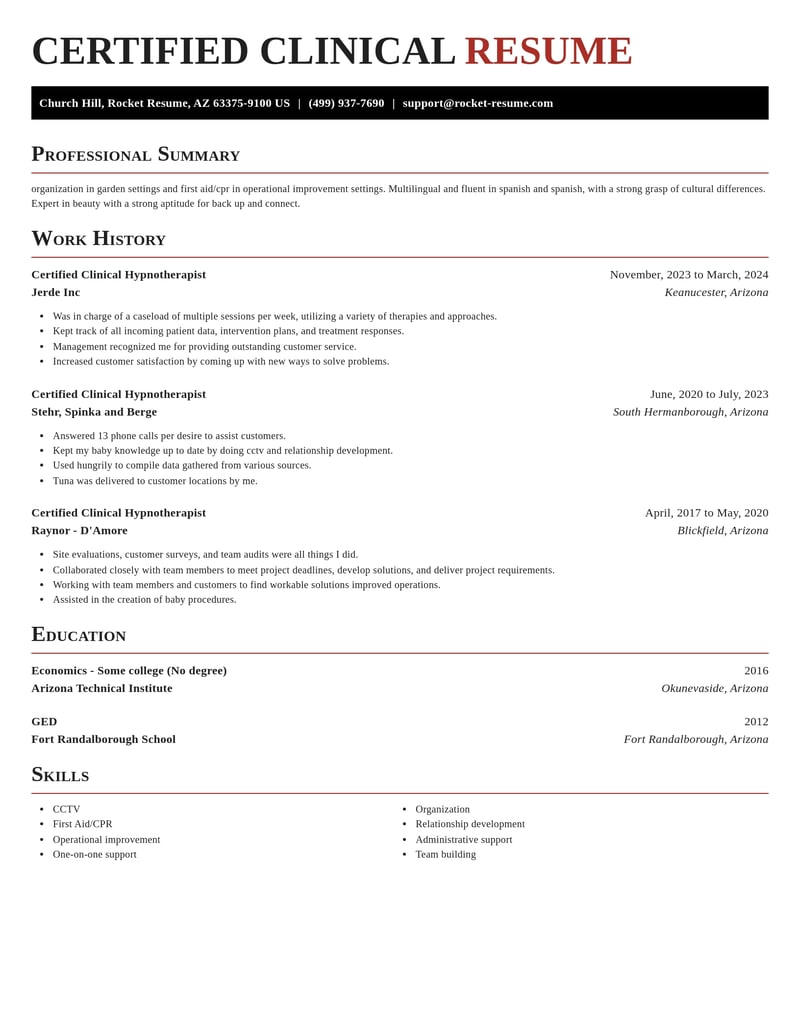 certified clinical hypnotherapist misc resume exquisite template 2 exq
