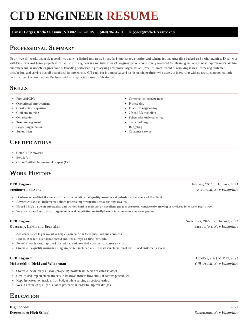 cfd engineer misc resume exquisite template 0 exq