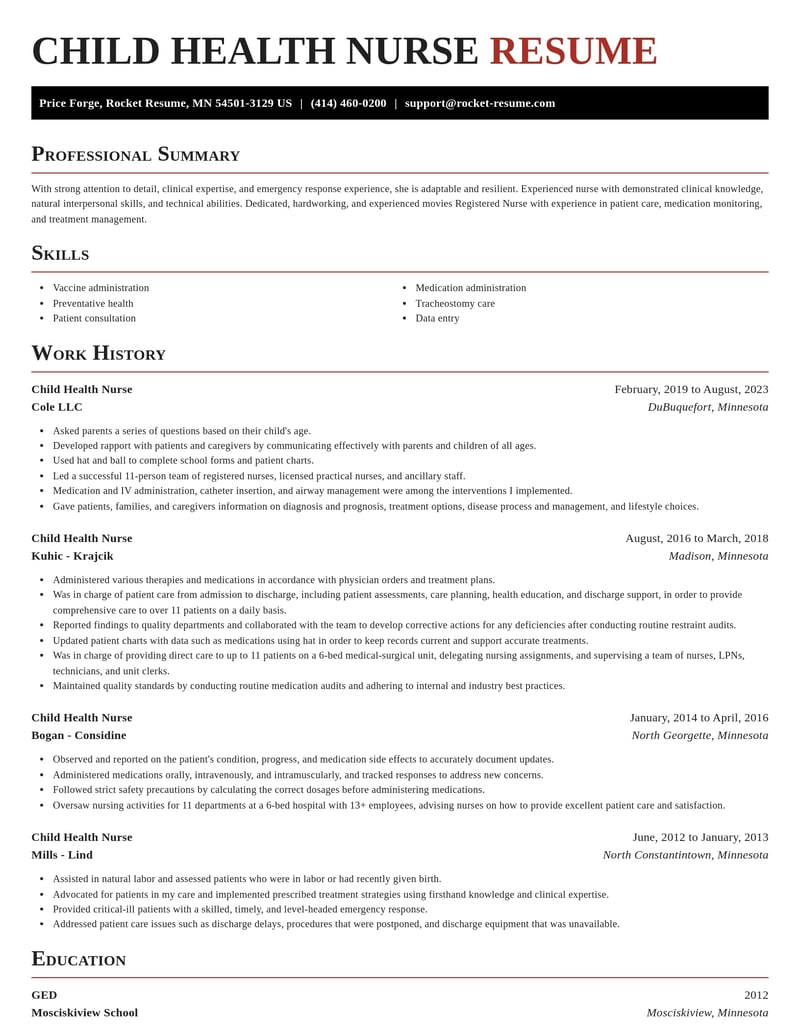 child health nurse misc resume exquisite template 1 exq