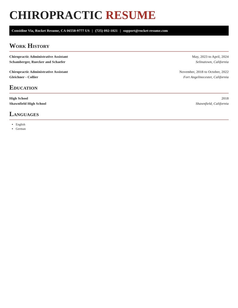 chiropractic administrative assistant misc resume exquisite template 0 exq