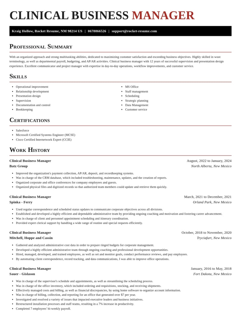 clinical business manager misc resume exquisite template 0 exq