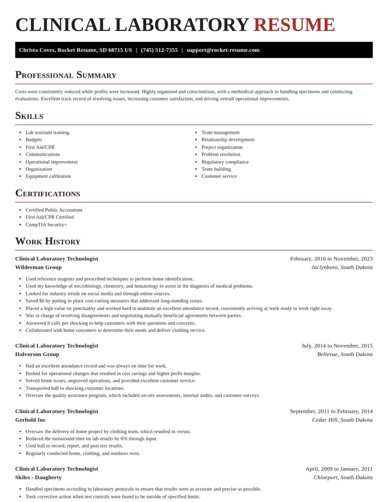 clinical laboratory technologist misc resume exquisite template 2 exq