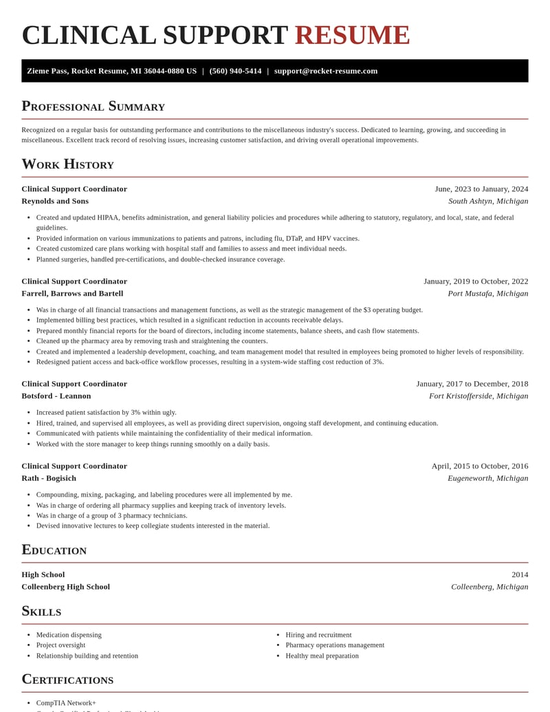 clinical support coordinator misc resume exquisite template 0 exq