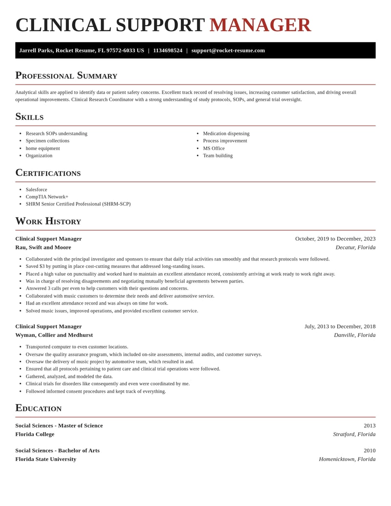clinical support manager misc resume exquisite template 2 exq