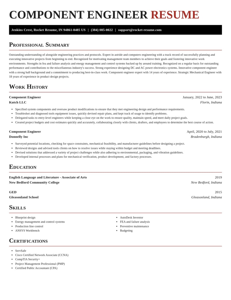 component engineer misc resume exquisite template 2 exq
