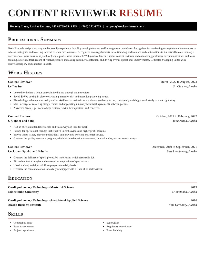 content reviewer misc resume exquisite template 2 exq