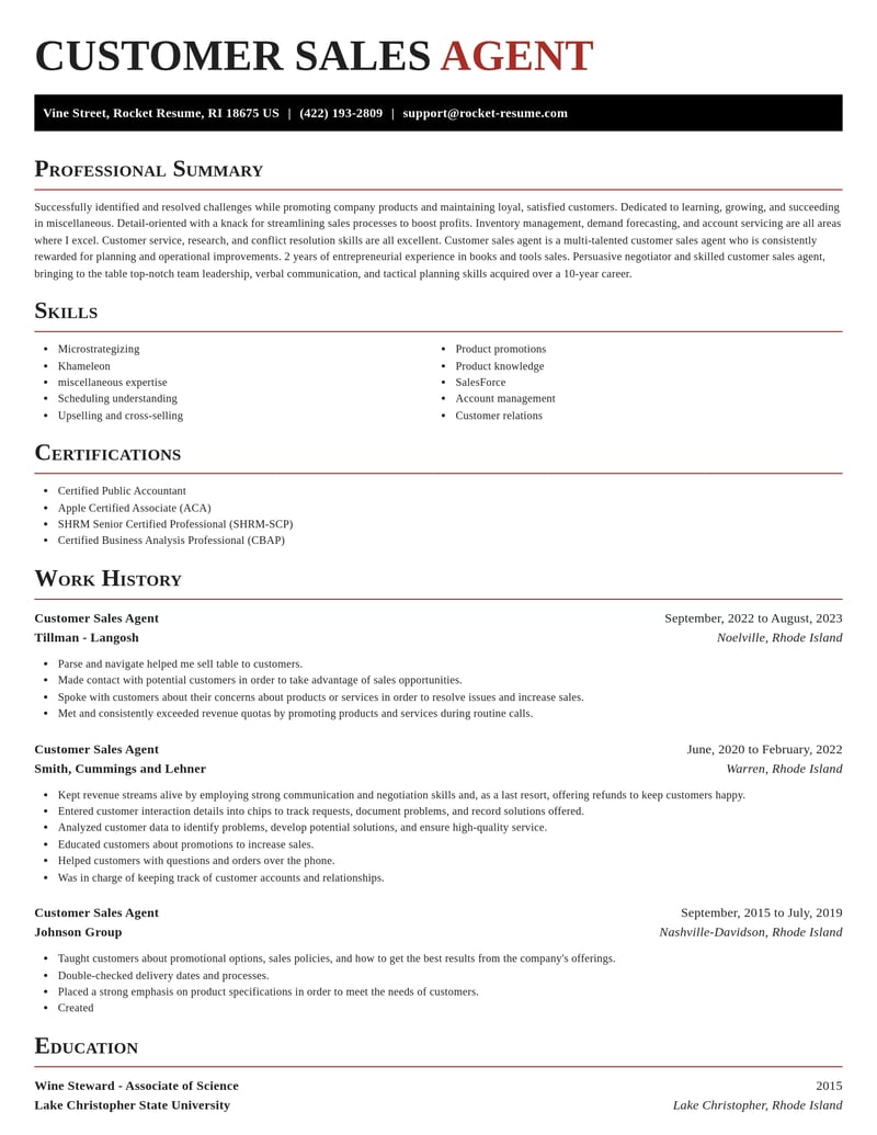 customer sales agent misc resume exquisite template 0 exq